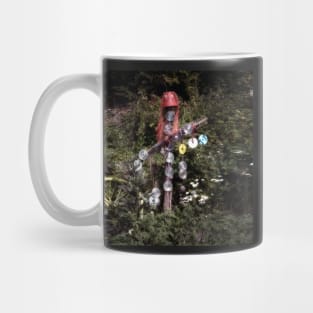 CD's and DVD's glow in the dark music scarecrow Mug